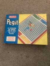 VINTAGE Pegit Board Game Merit