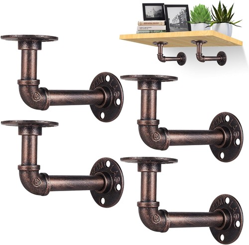 Pcs pipe shelf bracket - 4,
