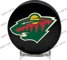 Minnesota Wild Ice Hockey Puck 6oz regulation size and weight EIHL NHL