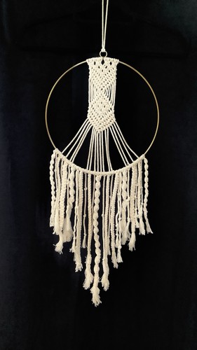 Handmade boho macrame wall - handmade,