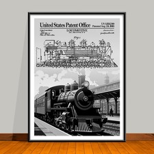 1915 Locomotive Patent Art