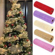Christmas Tree Mesh Ribbon 10