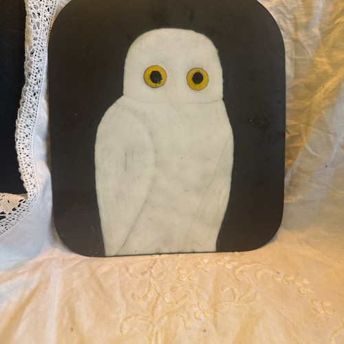 Vintage enamel owl copper - vintage,