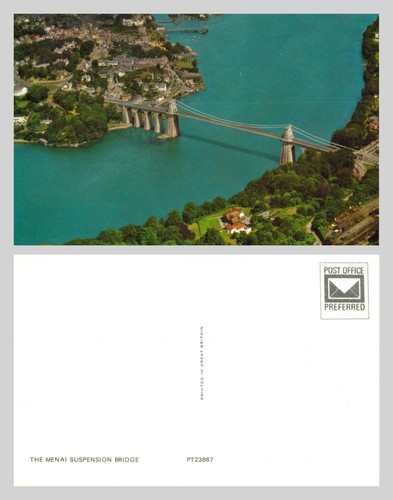 Postcard the menai - postcard,