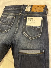 Lee 101 Rider Green Selvedge