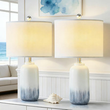 Set of 2 Coastal Blue 24"