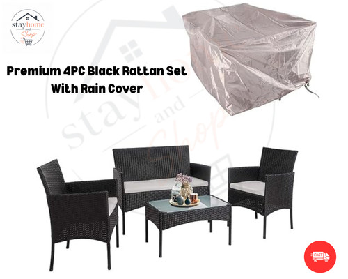 Garden rattan furniture set - garden,