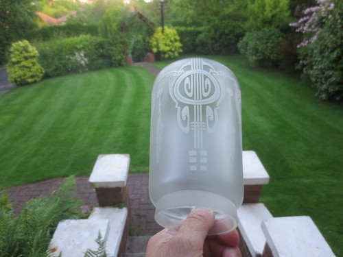 Antique crystal etched - antique,