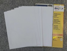140x Avery Self-Adhesive Multipurpose White Labels A4 MP7163  (14 x 10 Sheets)