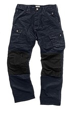 Scruffs Drezna trade Denim Work Jeans Cargo Trousers knee pad pockets