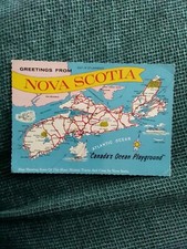 1984 Map Postcard  Nice