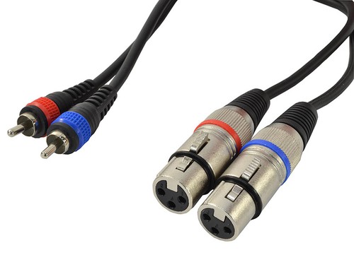 Dual phono rca xlr female - dual,