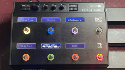 Line effects with - 6,