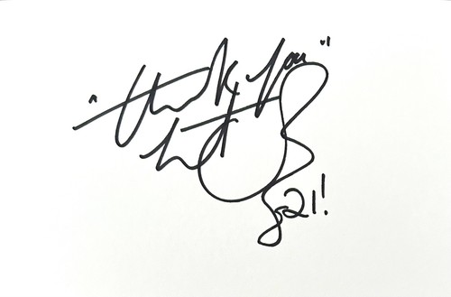Charlie watts hand signed 6x4 - hand,