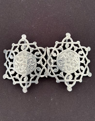Solid silver nurses belt - solid,