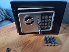 metal home safe digital and key locking