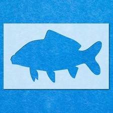 Carp Fish Stencil: Mylar