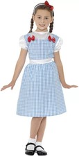 Childrens Fancy Dress Girls Country Girl Dorothy Costume Kids Smiffys S 4-6 - B7