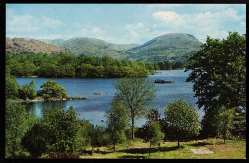 Windermere lake boat and red - boat,