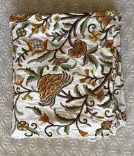 Vtg Wool Crewel Embroidery