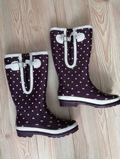 Womens Ladies Purple & White