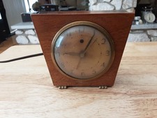 VTG MCM Art Deco Wood Westclox