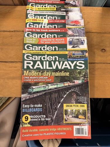 Garden railways magazine lot - railways,