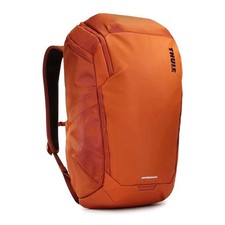 The image shows a Thule Chasm 26L Laptop Backpack Orange