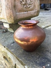 Interesting old copper vase - interesting,