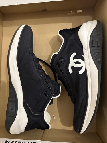 Chanel logo sneakers black - cc,