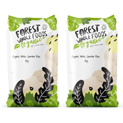 Organic white jasmine rice 2kg - jasmine,