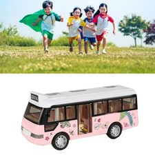 Children Sound And Light City Bus Toy With Openable Door For Kids ABS