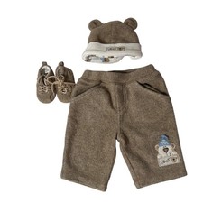 Bear Outfit Set Hat Booties