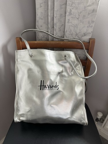 Harrods silver small tote - silver,