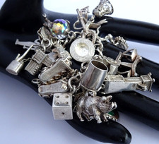 Vintage heavy solid silver