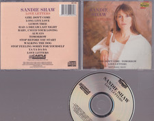 SANDIE SHAW : LOVE LETTERS : 1990 CASTLE COMMUNICATIONS CD ALBUM  : FREE POSTAGE