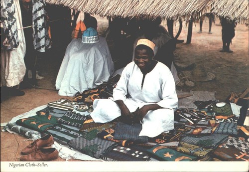 Vintage nigerian cloth seller - vintage,