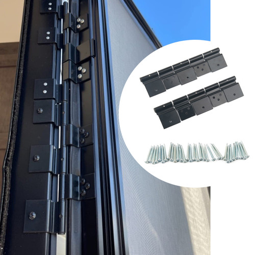 Door hinge set - hinge, aluminum