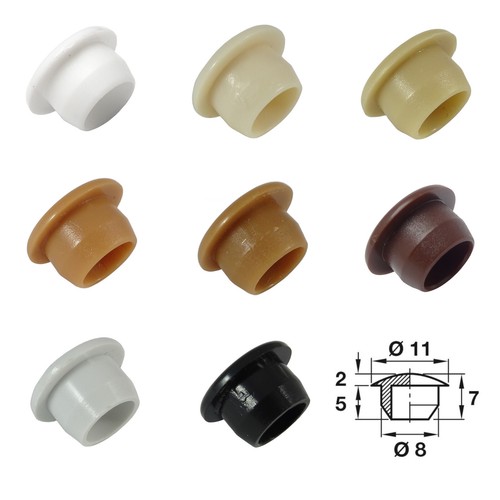 8mm plastic cover caps - 8mm,