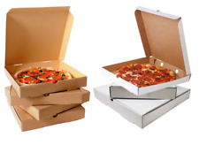 Premium Takeaway Pizza Boxes/Postal Boxes Brown & White Strong High Quality