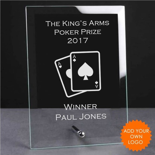 Personalised poker glass - poker,