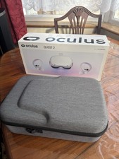 Oculus Quest 2 128GB VR Headset + Controllers Barely Used w/ Case & Box