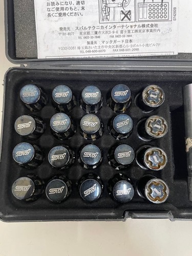 Subaru sti security wheel lock - subaru,