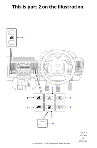 Land rover switch - rover, push