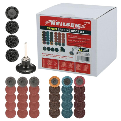 35pc sanding discs - 35pc, roloc