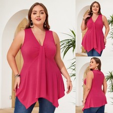 Plus Size Women Sexy V Neck
