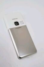 100% Original Nokia 6300  Middle Chassis , Battery Cover Silver White