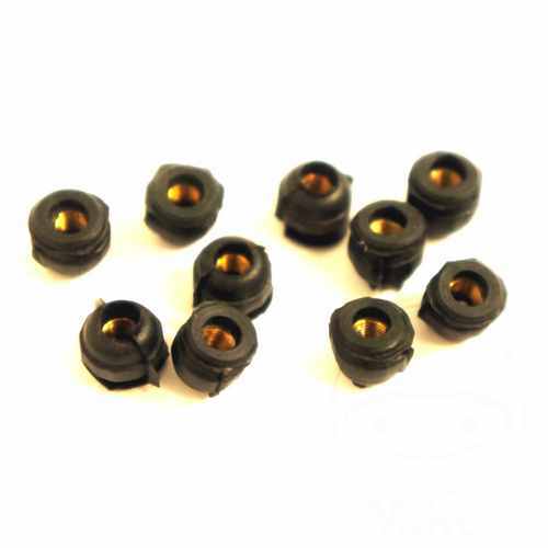 Rubber nut with - rubber,