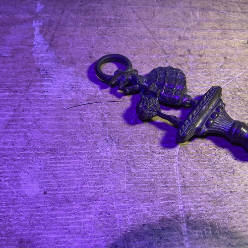 Vintage brass toasting fork - brass,