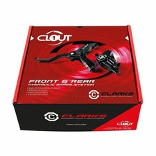 Clarks Clout1 MTB Hydraulic Disc Brake Set F180/R160 or F160/R160 Rotors